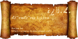 Örmény Lujza névjegykártya